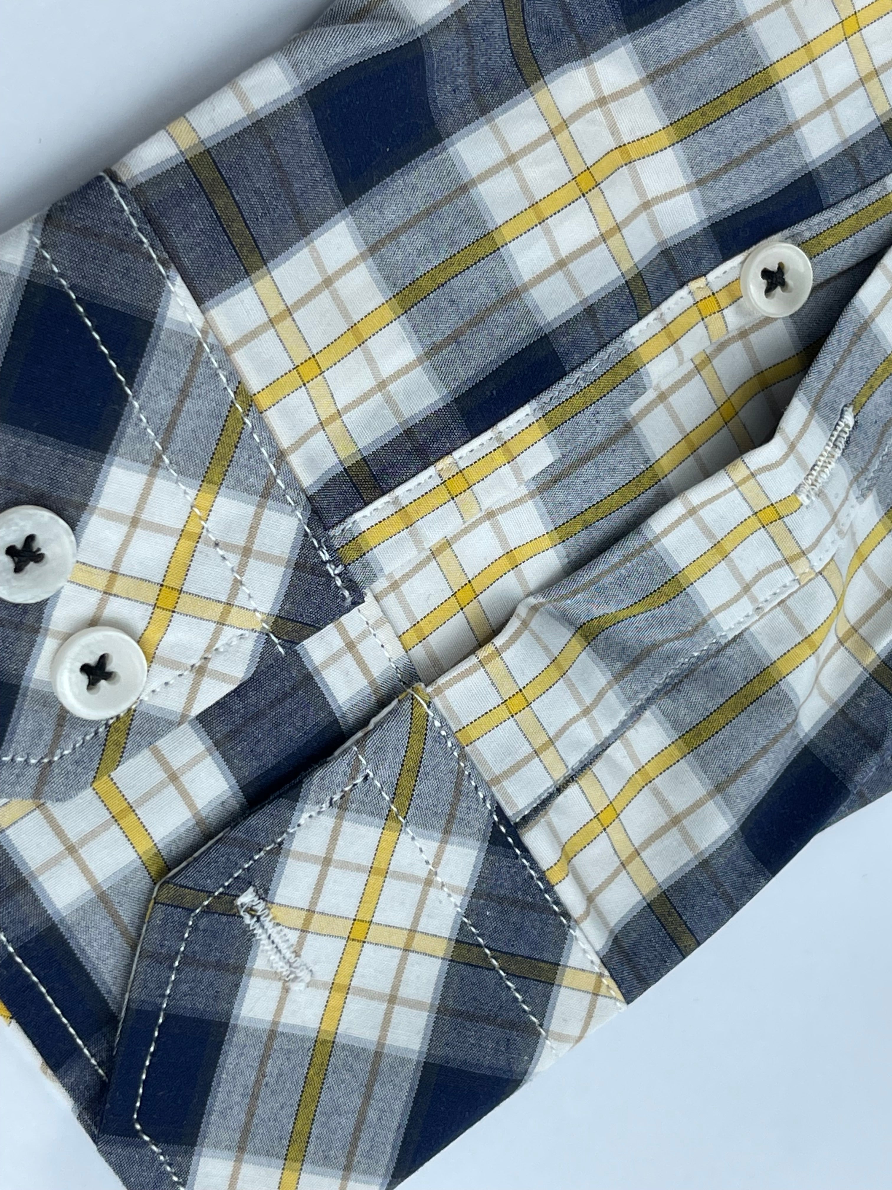 Button Down Casual Shirt-Check