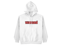 Premium Graphic Hoodie White - Wasted