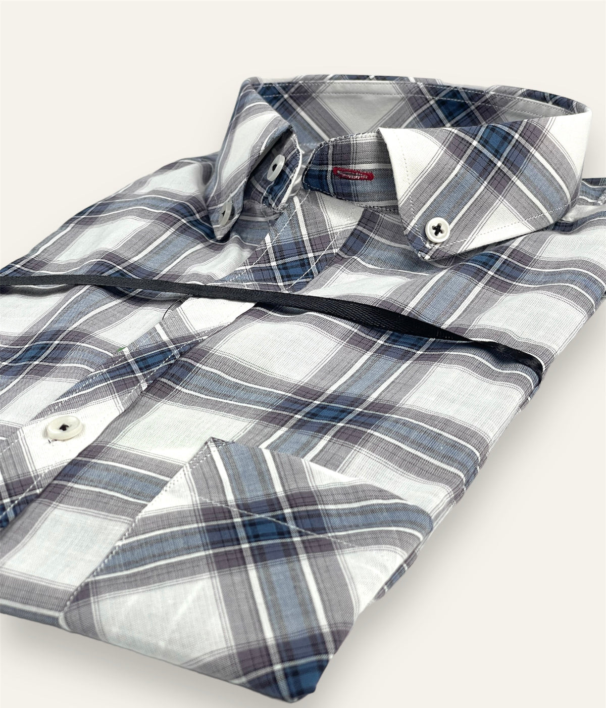 Button Down Casual Shirt-Check