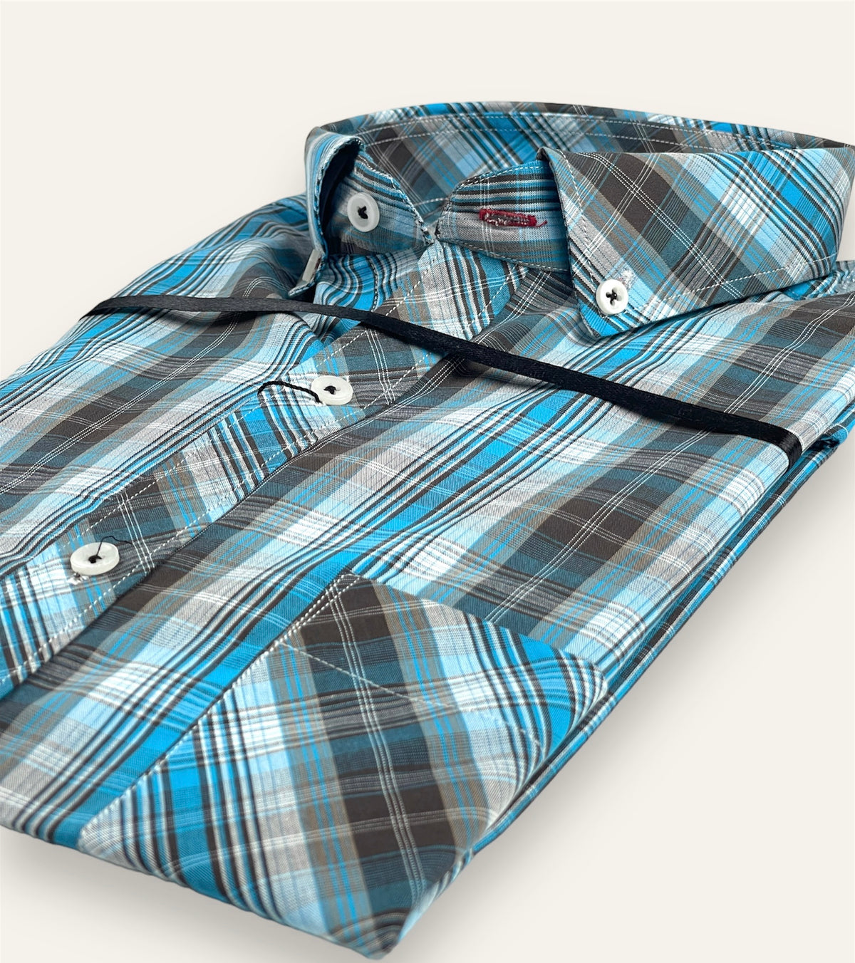 Button Down Casual Shirt-Check