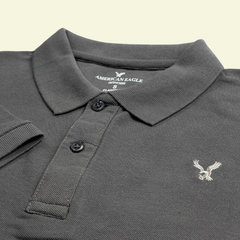 A-Eagle Mens Exclusive Pique Cotton Polo - GREY