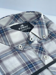 Button Down Casual Shirt-Check