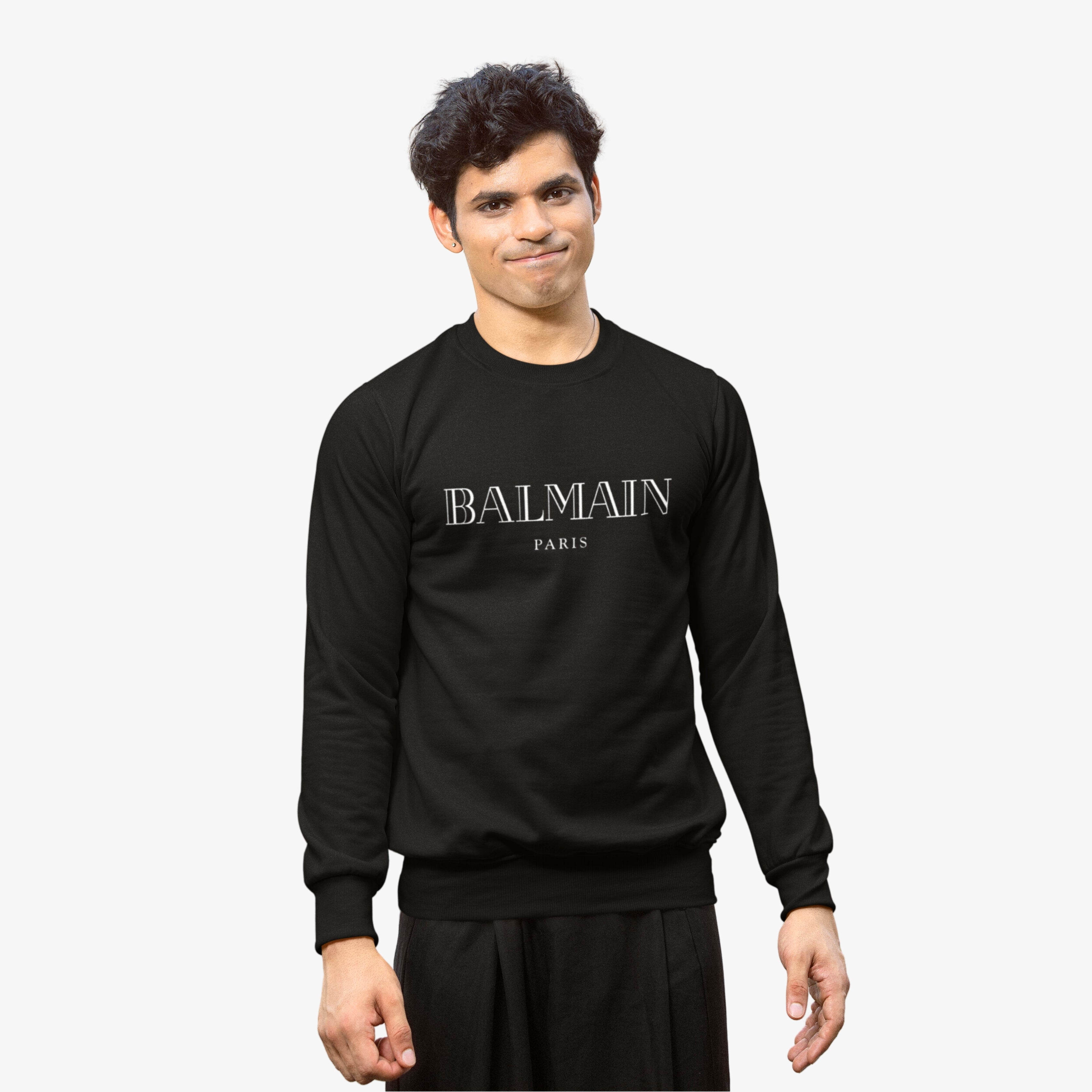 Exclusive Fleece Sweat shirt Black - Balmain