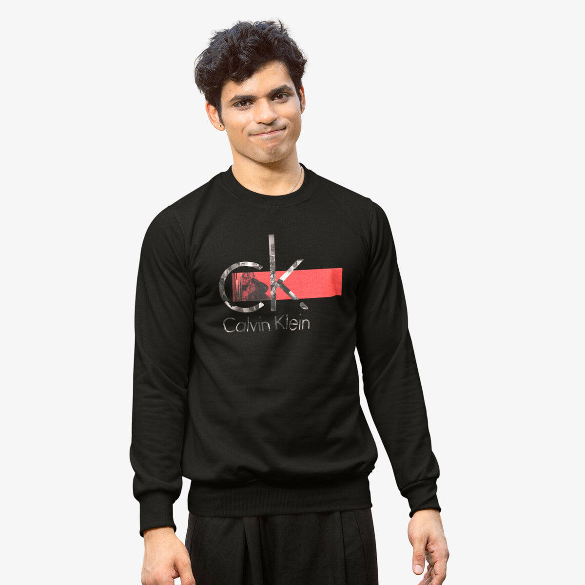 Exclusive Fleece Sweat shirt Black - CK