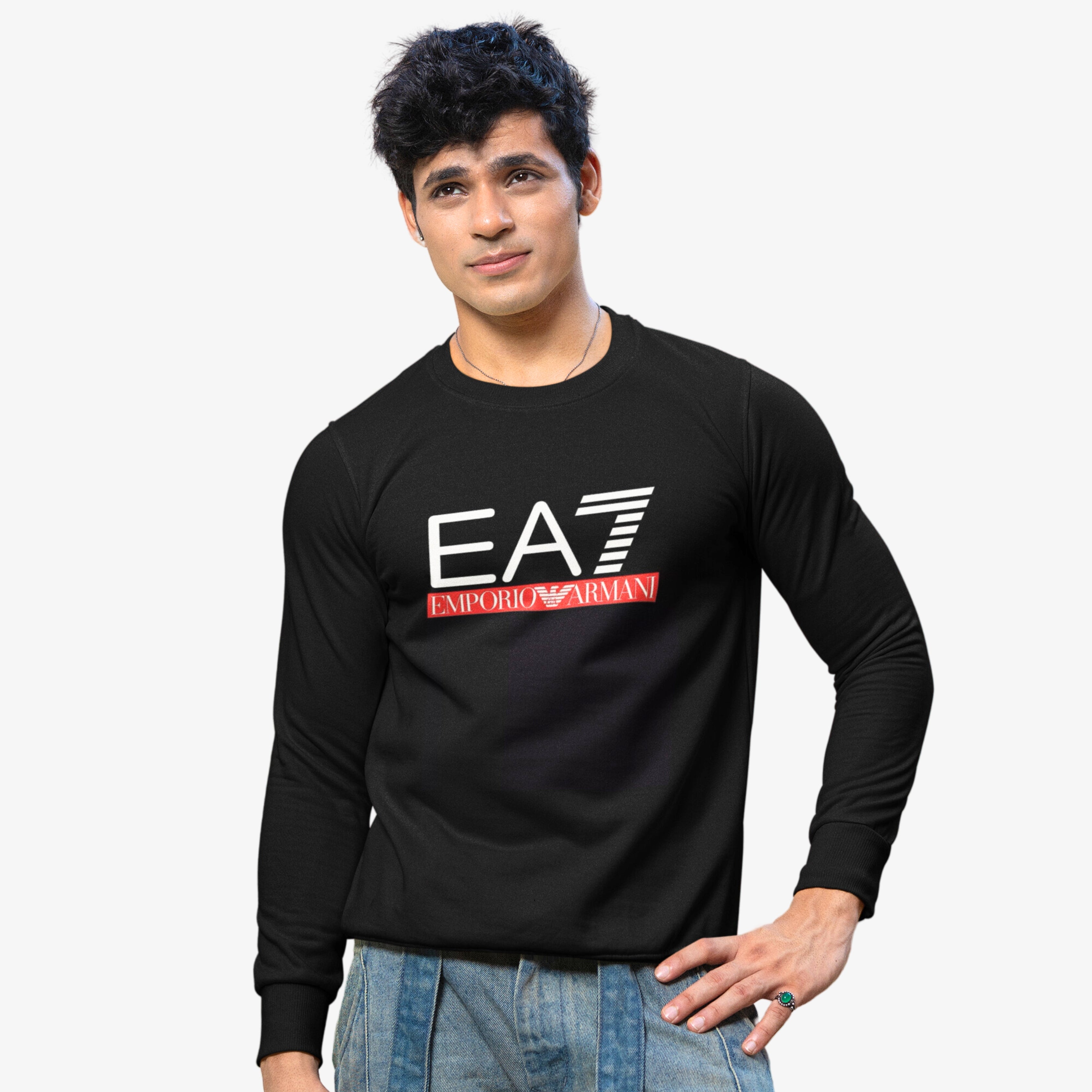 Exclusive Fleece Sweat shirt Black - EA7