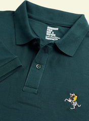 Giordano Mens Exclusive Pique Cotton Polo - BOTTLE GREEN