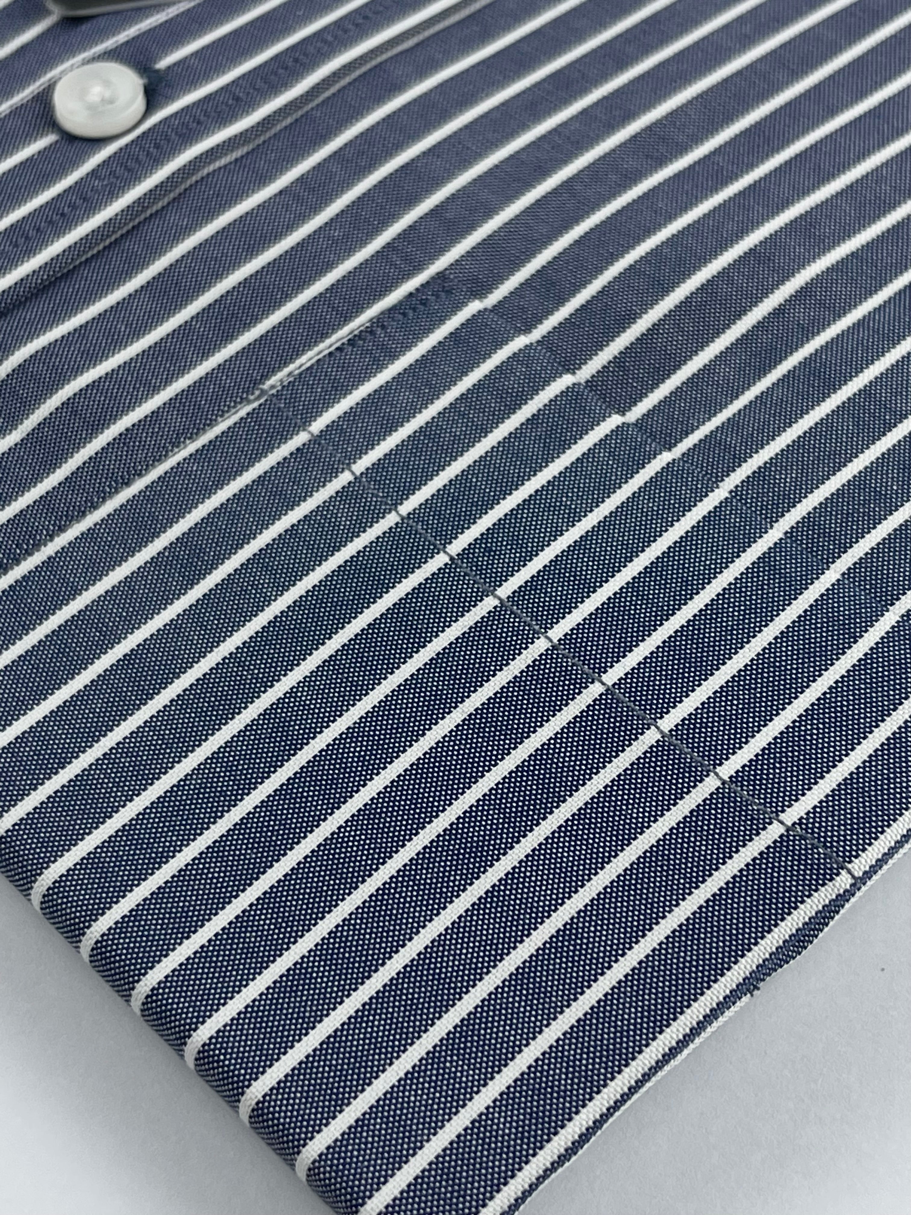 Stripes Formal Shirt-Blue and White