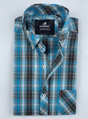 Button Down Casual Shirt-Check