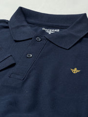 Mens Exclusive Pique Polo - Navy Blue