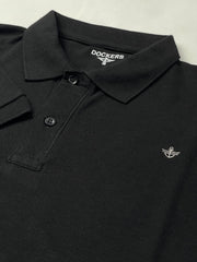 Mens Exclusive Pique Polo - Black