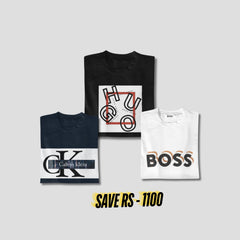 Premium Graphic Tee Pack Of 3