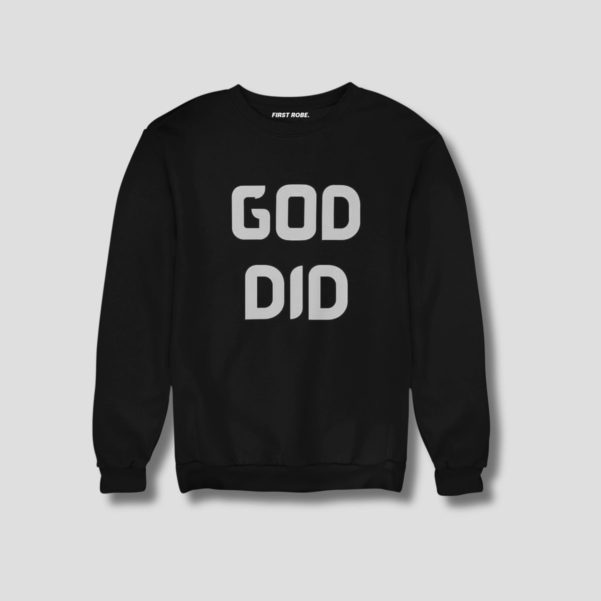 Exclusive Fleece Sweat shirt Black - GOD DID