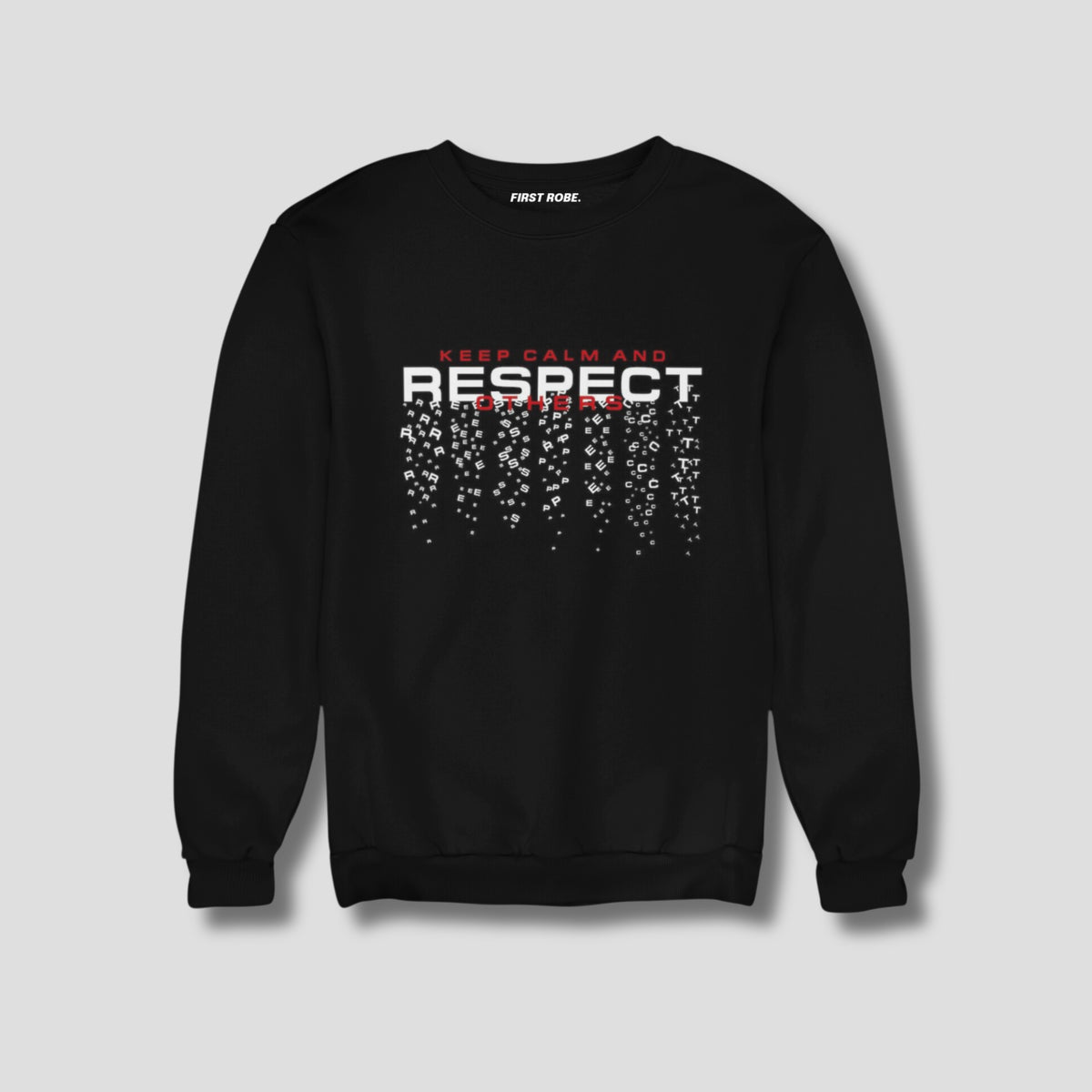 Exclusive Fleece Sweat shirt Black - Respect