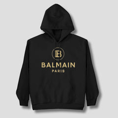 Exclusive Hoodie Black - Balmain Golden