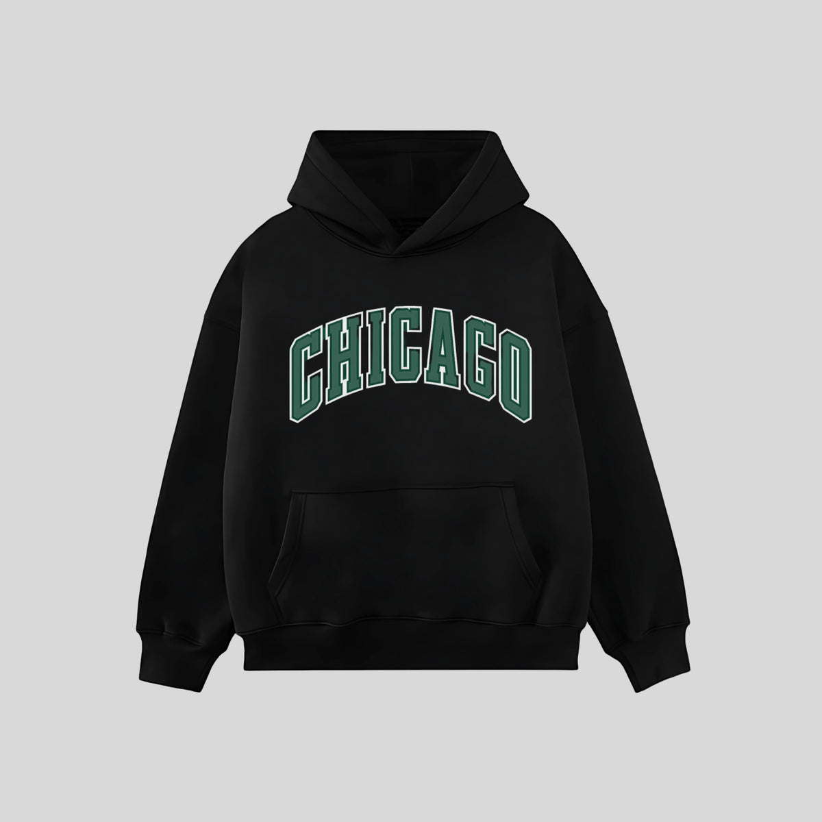 Premium Hoodie Black - CHICAGO