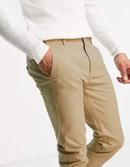 Light Khaki Plain Cotton Chino Pant