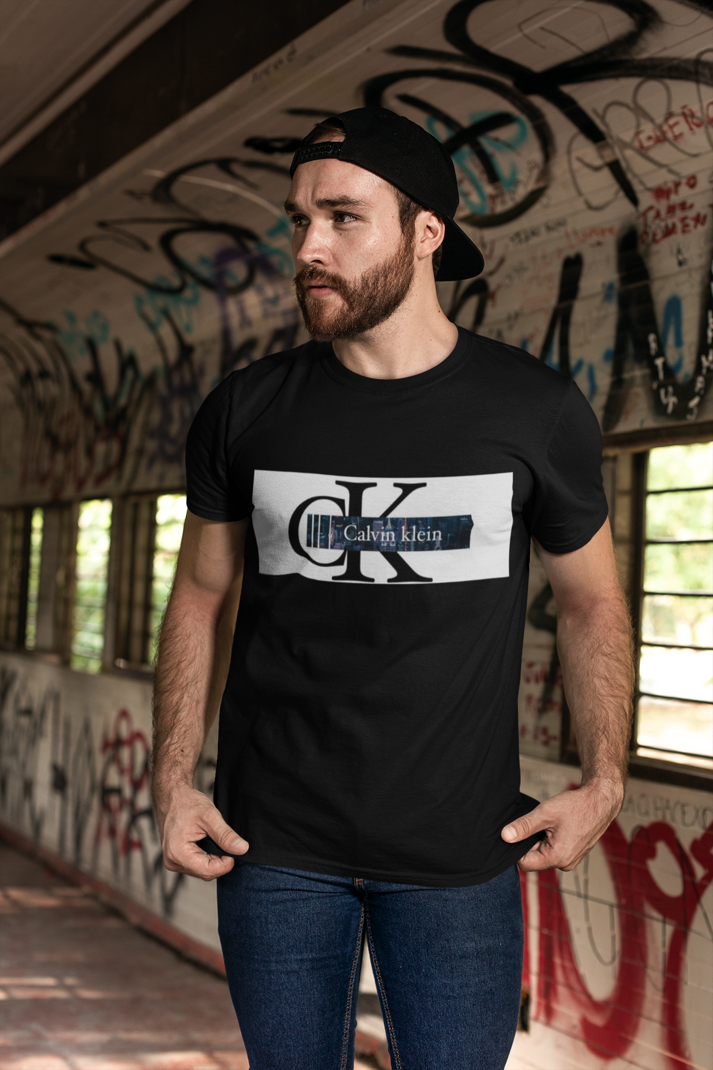 Premium Graphic Tee - Black -  Ck